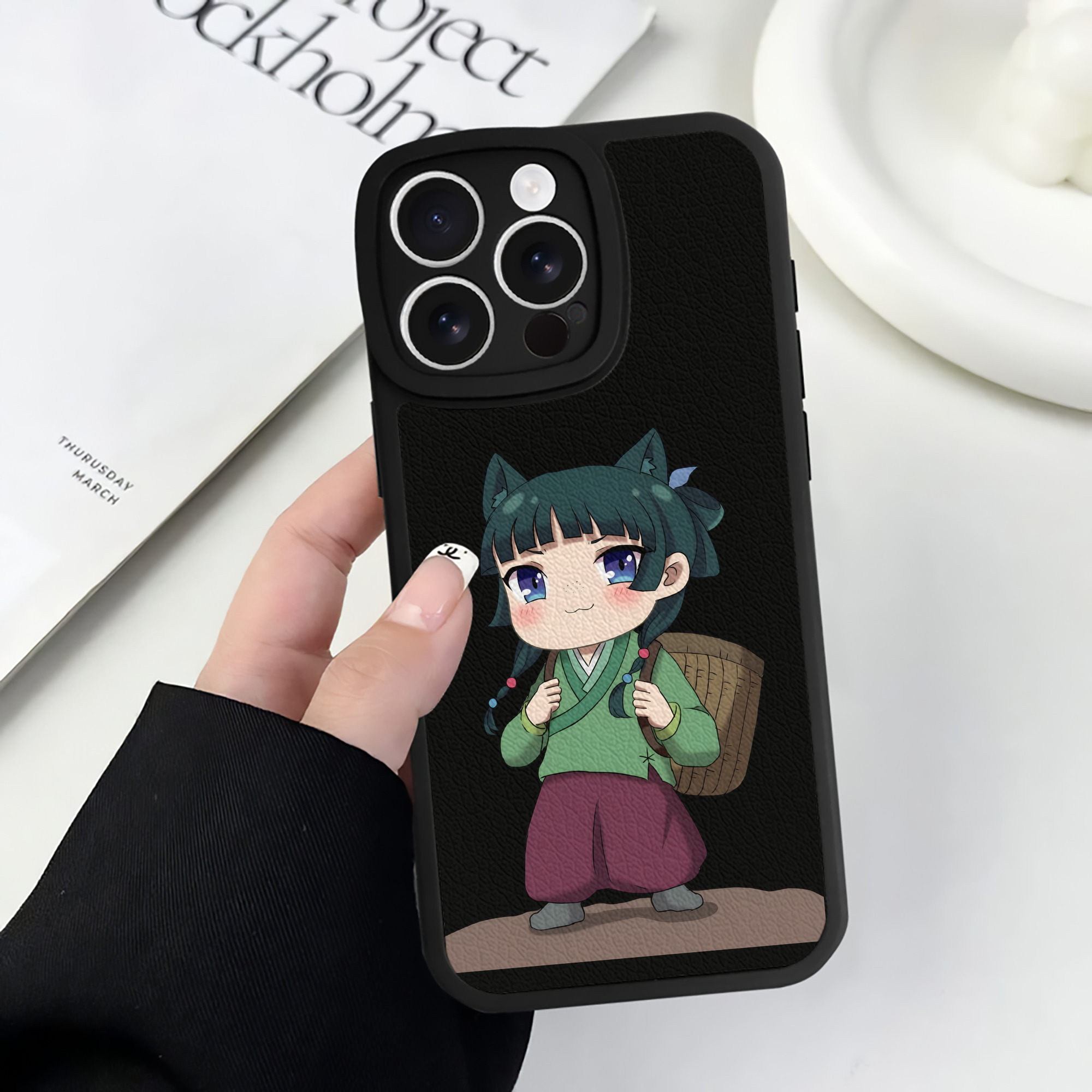 薬屋のひとりごと The Apothecary Diaries 【iPhone 16シリーズ対応】シリコンスマホケース（レザー調） 材質：シリコン